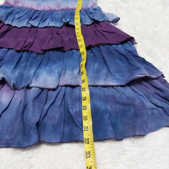 Minumum Women’s Sleeveless Tiered Tie-Dye Dress Size 38 - Picture 5 of 7